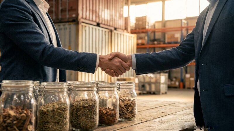 Botanical extract supplier USA B2B trade partnership